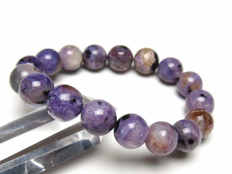 チャロアイト ブレスレット 12mm 一点物 メール便可 111-49273