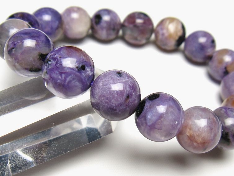チャロアイト ブレスレット 12mm 一点物 メール便可 111-49273