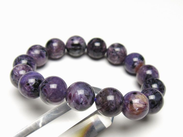 チャロアイト ブレスレット 13mm 一点物 メール便可 111-49274