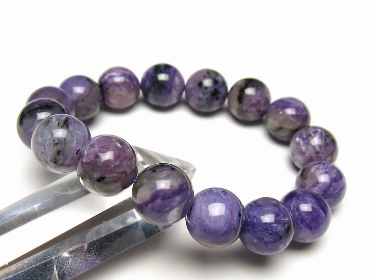 チャロアイト ブレスレット 13mm 一点物 メール便可 111-49277 【sold out】