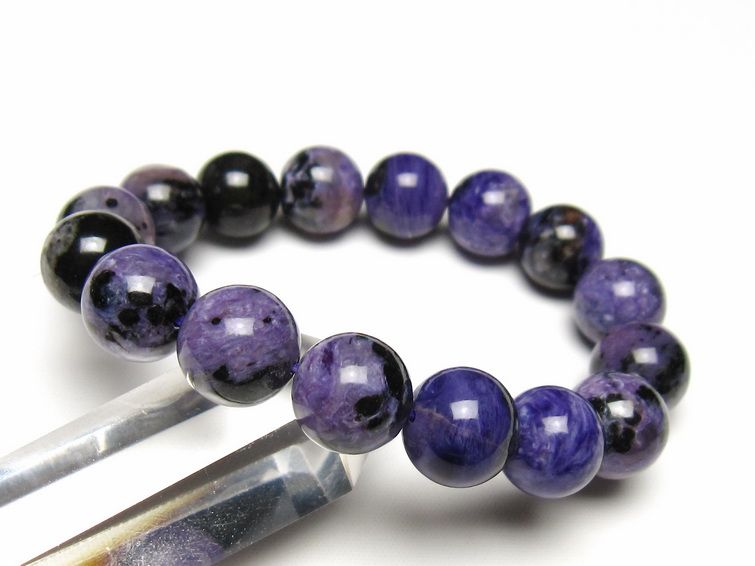 チャロアイト ブレスレット 13mm 一点物 メール便可 111-49280