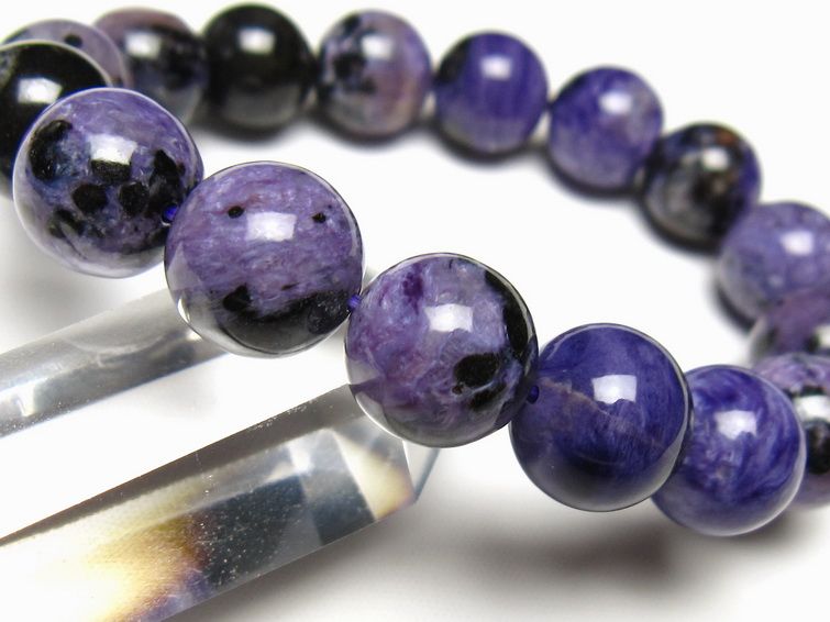 チャロアイト ブレスレット 13mm 一点物 メール便可 111-49280