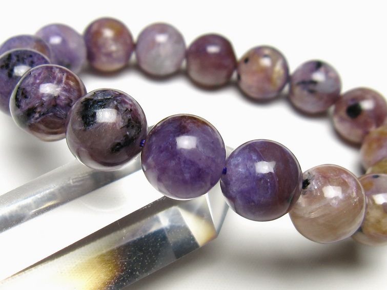 チャロアイト ブレスレット 12mm 一点物 メール便可 111-49287