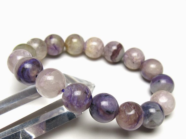 チャロアイト ブレスレット 13mm 一点物 メール便可 111-49288