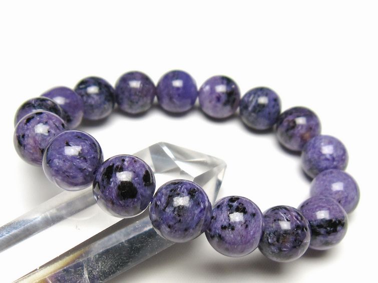 チャロアイト ブレスレット 12mm 一点物 メール便可 111-49290