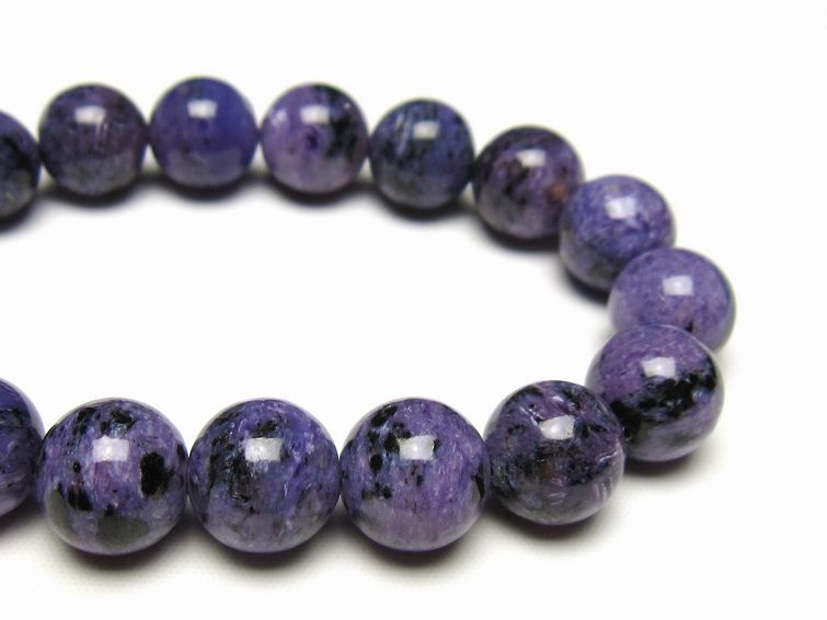 チャロアイト ブレスレット 12mm 一点物 メール便可 111-49290