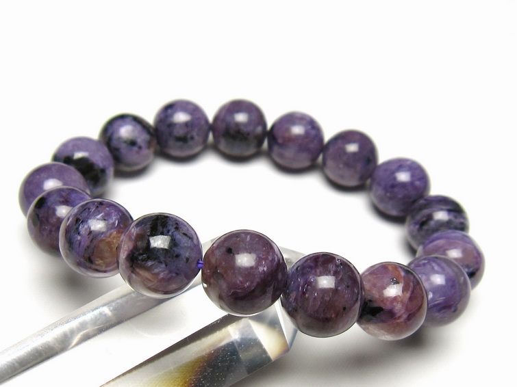 チャロアイト ブレスレット 12mm 一点物 メール便可 111-49291