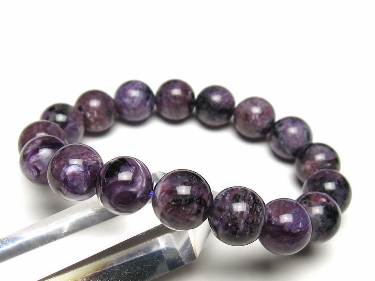 チャロアイト ブレスレット 12mm 一点物 メール便可 111-49292