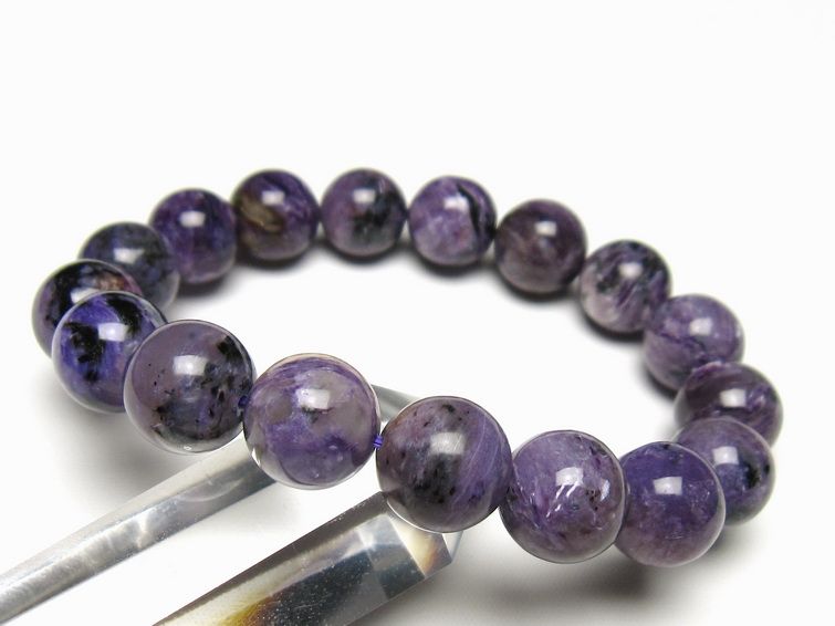 チャロアイト ブレスレット 13mm 一点物 メール便可 111-49293