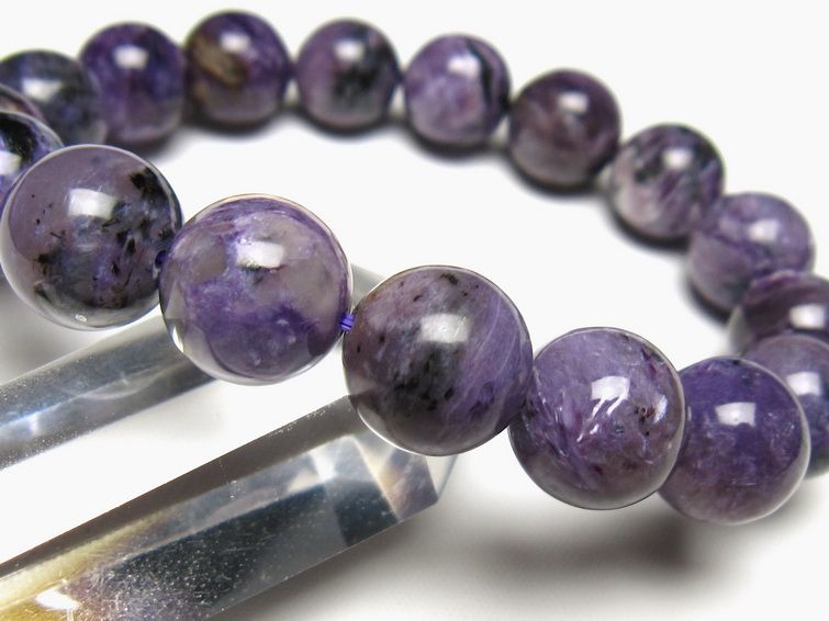 チャロアイト ブレスレット 13mm 一点物 メール便可 111-49293