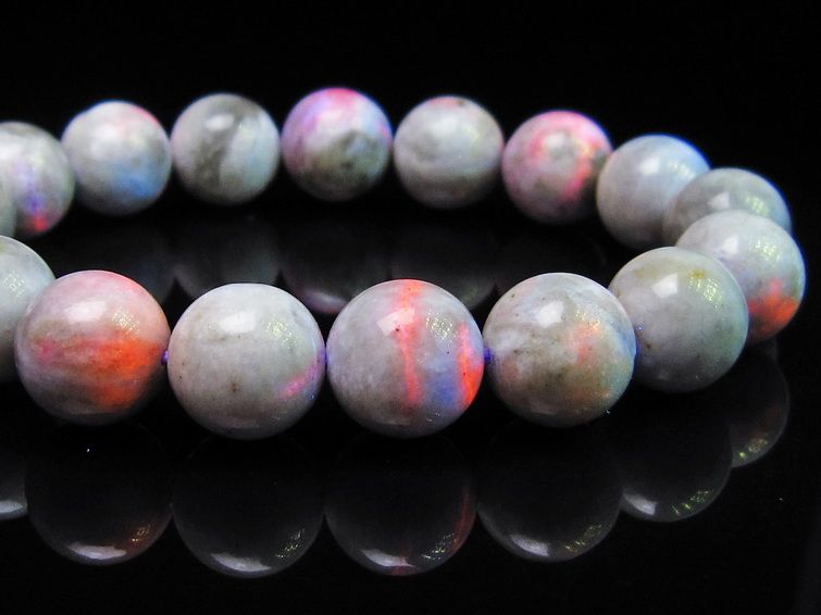 ハックマナイト ブレスレット 12mm 一点物 メール便可 111-49323