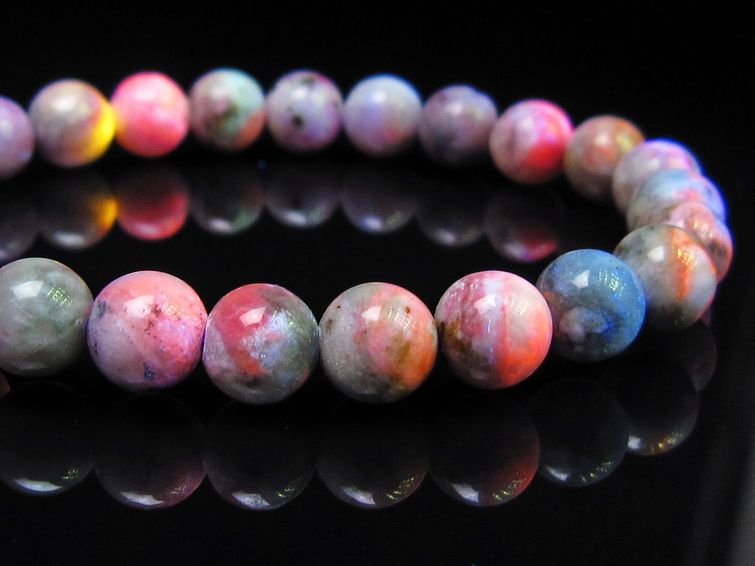 ハックマナイト ブレスレット 8mm 一点物 メール便可 111-49327 【sold out】
