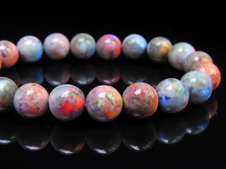 ハックマナイト ブレスレット 10mm 一点物 メール便可 111-49328