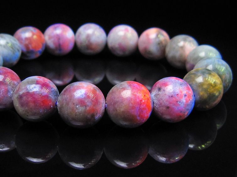 ハックマナイト ブレスレット 12mm 一点物 メール便可 111-49330