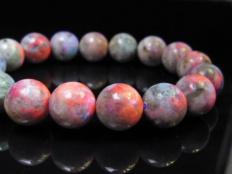 ハックマナイト ブレスレット 12mm 一点物 メール便可 111-49331