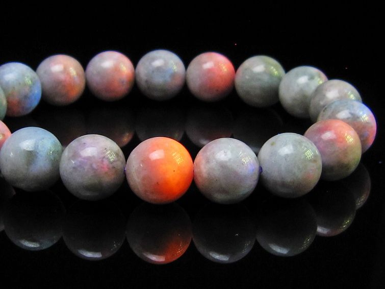 ハックマナイト ブレスレット 12mm 一点物 メール便可 111-49387