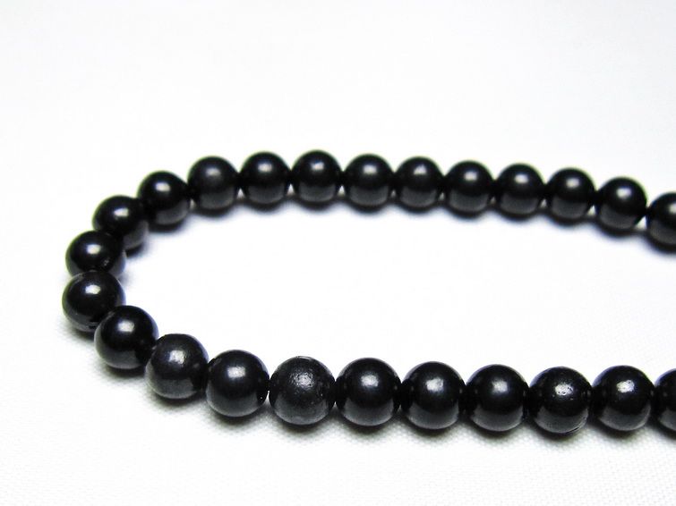シュンガイト ブレスレット 6mm 一点物 メール便可 111-49625