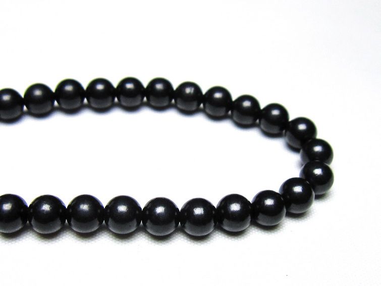 シュンガイト ブレスレット 6mm 一点物 メール便可 111-49627 [sold out]