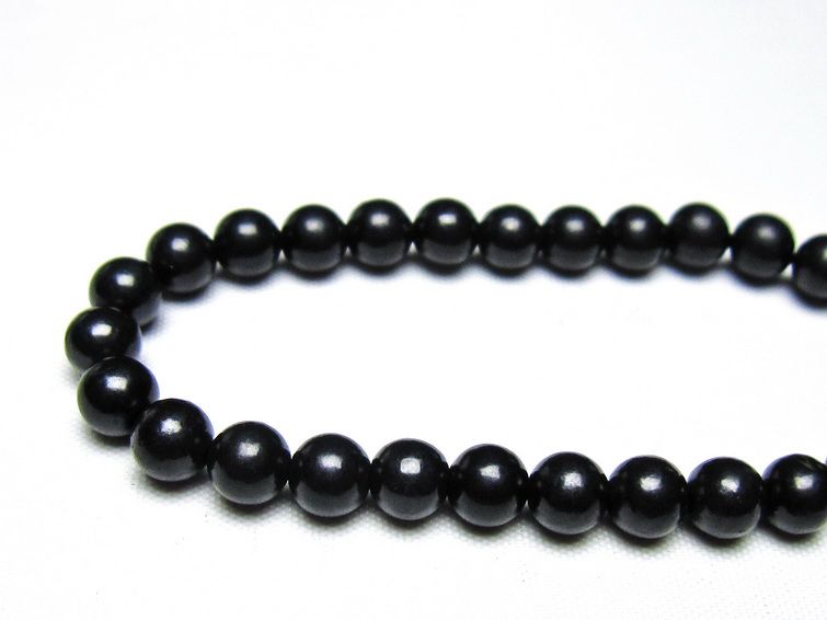 シュンガイト ブレスレット 6mm 一点物 メール便可 111-49664