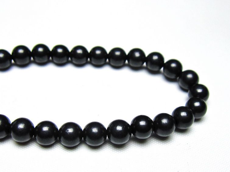 シュンガイト ブレスレット 6mm 一点物 メール便可 111-49667