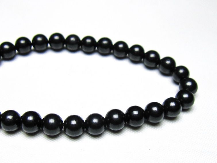 シュンガイト ブレスレット 6mm 一点物 メール便可 111-49678