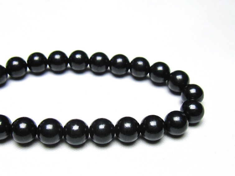 シュンガイト ブレスレット 8mm 一点物 メール便可 111-49693