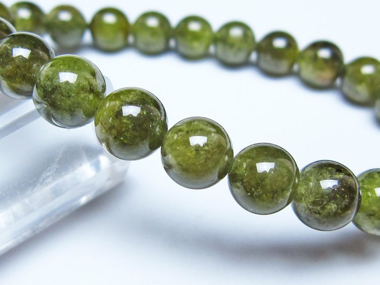 ツァボライト ブレスレット 8mm 一点物 メール便可 111-49722 【sold out】
