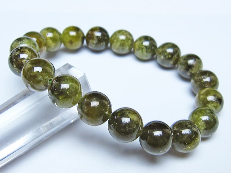 ツァボライト ブレスレット 10mm 一点物 メール便可 111-49724 【sold out】