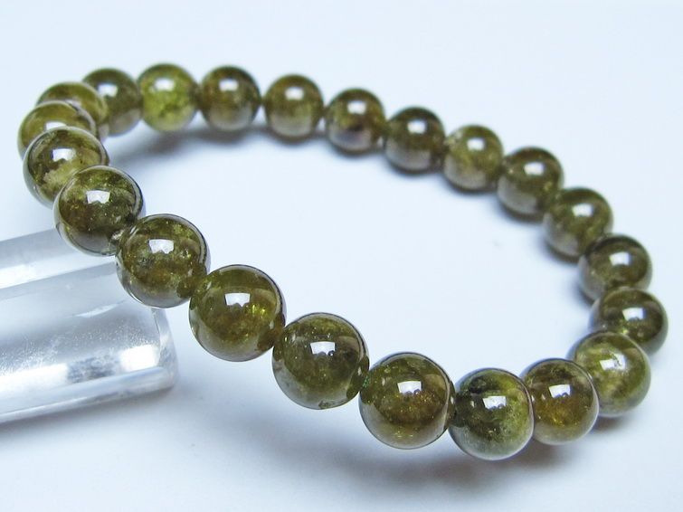 ツァボライト ブレスレット 8mm 一点物 メール便可 111-49726 【sold out】
