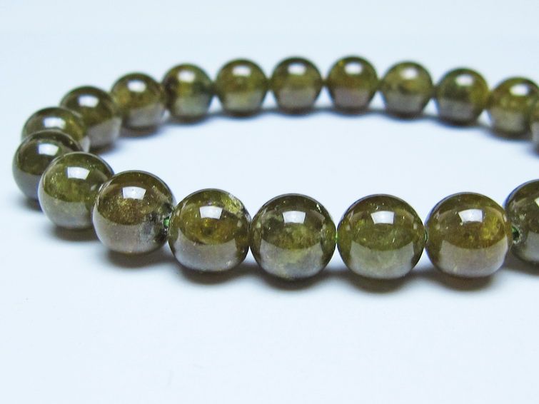 ツァボライト ブレスレット 8mm 一点物 メール便可 111-49726 【sold out】