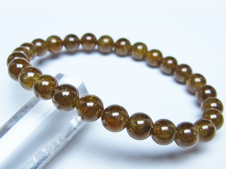 ツァボライト ブレスレット 7mm 一点物 メール便可 111-49734 【sold out】