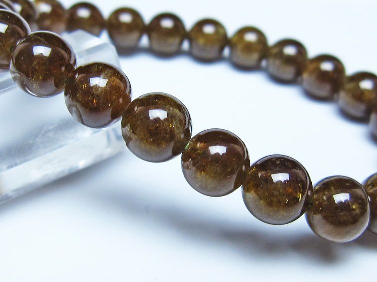 ツァボライト ブレスレット 8mm 一点物 メール便可 111-49737