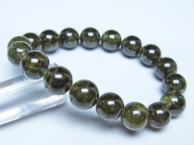 ツァボライト ブレスレット 12mm 一点物 メール便可 111-49759 【sold out】