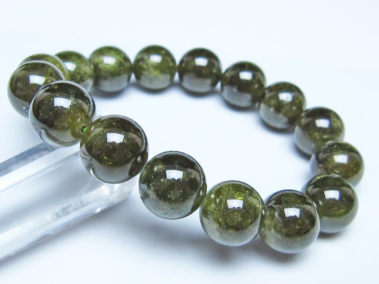 ツァボライト ブレスレット 12mm 一点物 111-49761