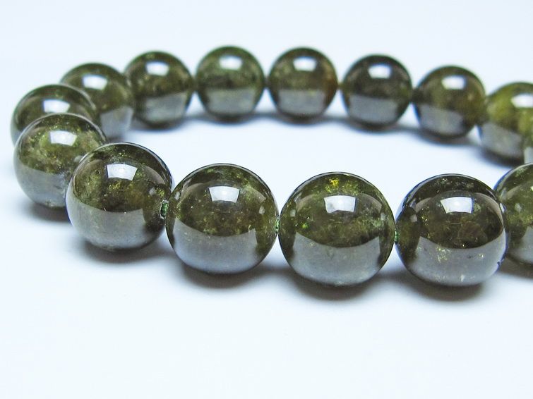 ツァボライト ブレスレット 12mm 一点物 111-49761