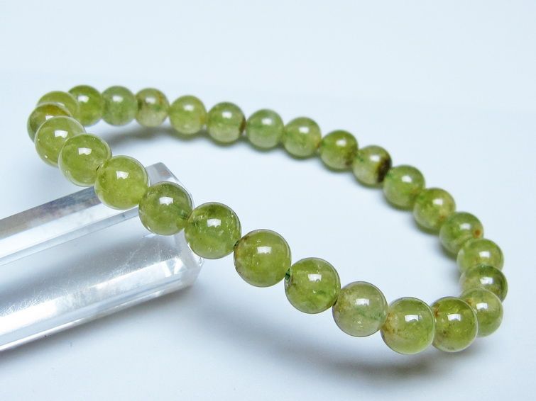 ツァボライト ブレスレット 7mm 一点物 メール便可 111-49780 【sold out】
