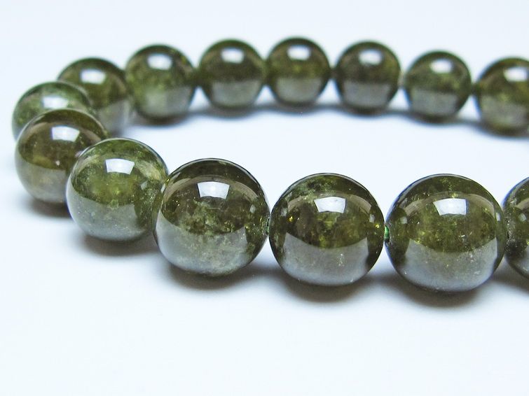 ツァボライト ブレスレット 11mm 一点物 111-49794