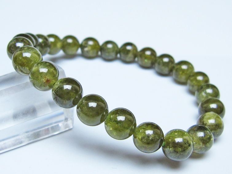 ツァボライト ブレスレット 8mm 一点物 メール便可 111-49799 【sold out】