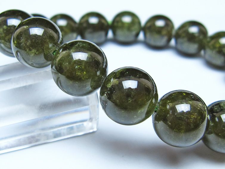 ツァボライト ブレスレット 12mm 一点物 111-49805