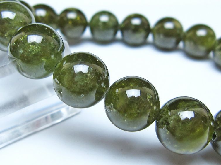 ツァボライト ブレスレット 11mm 一点物 111-49806