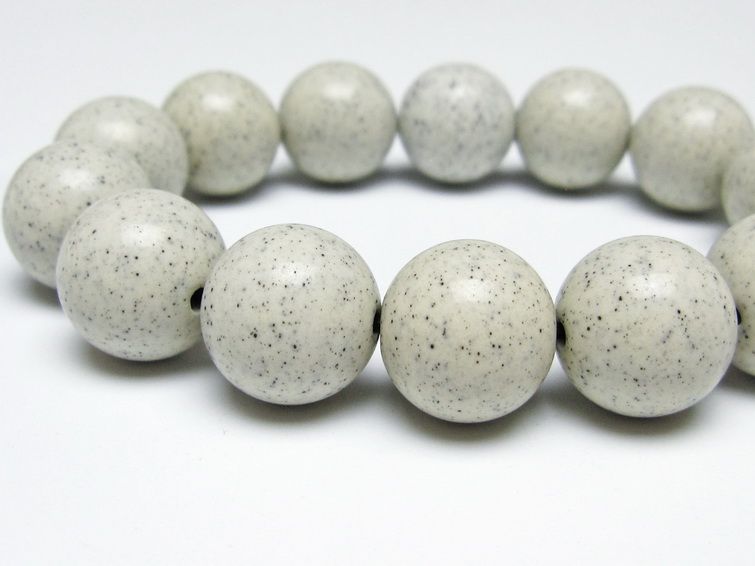 北投石 ブレスレット 16mm 一点物 メール便可 111-50104