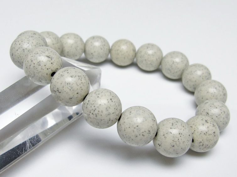北投石 ブレスレット 12mm 一点物 メール便可 111-50138