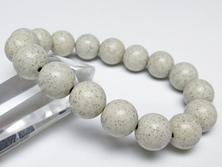 北投石 ブレスレット 12mm 一点物 メール便可 111-50139