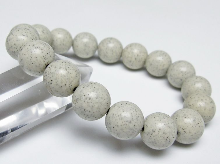 北投石 ブレスレット 12mm 一点物 メール便可 111-50144