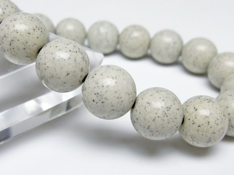 北投石 ブレスレット 12mm 一点物 メール便可 111-50151