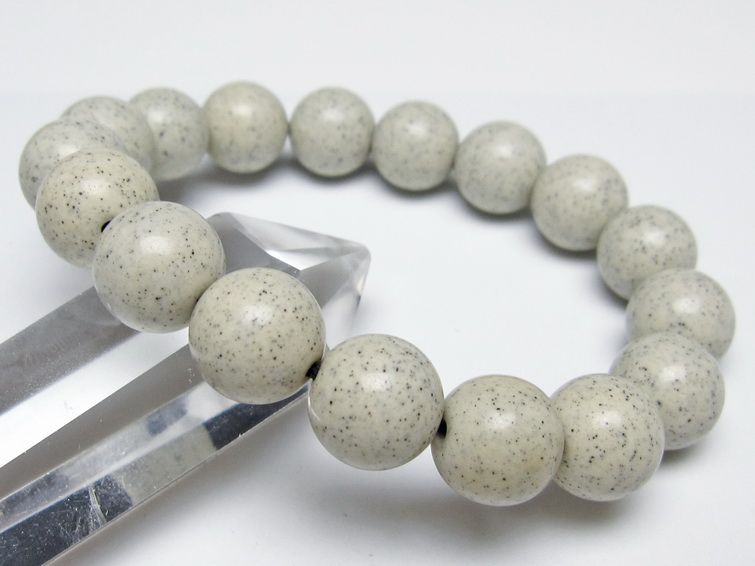 北投石 ブレスレット 12mm 一点物 メール便可 111-50165