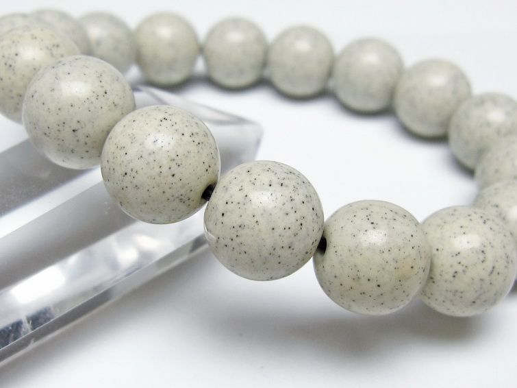 北投石 ブレスレット 12mm 一点物 メール便可 111-50165