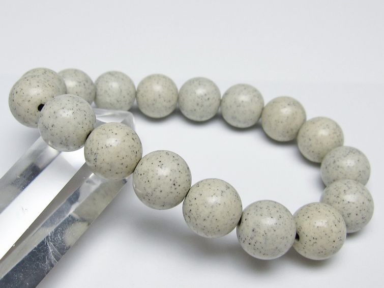 北投石 ブレスレット 12mm 一点物 メール便可 111-50167 【sold out】