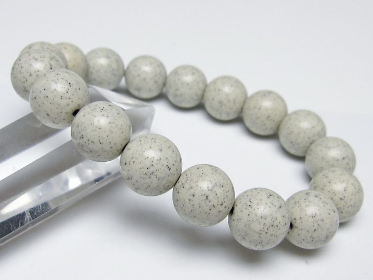 北投石 ブレスレット 12mm 一点物 メール便可 111-50174