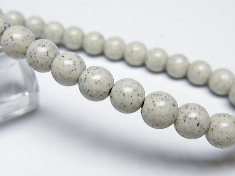 北投石 ブレスレット 6mm 一点物 メール便可 111-50342 【sold out】